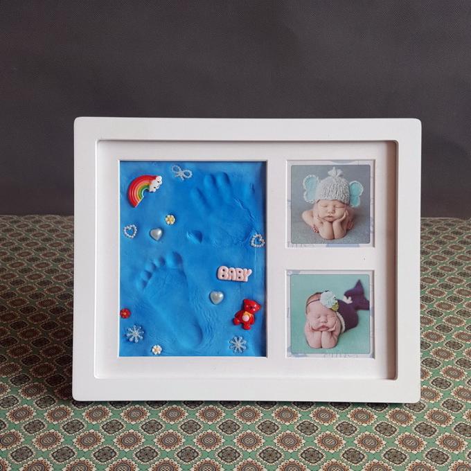 Ornament Keepsake Picture Frame 28X23CM Handprint and Footprint Frame Kit