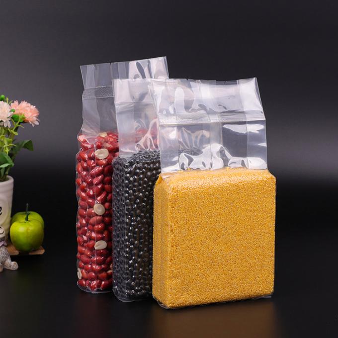 Food Grade Vacuum Food Storage Bags , Color Laminated Clear Plastic Food Bags