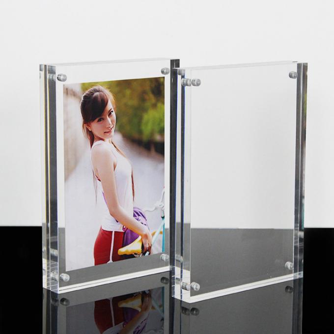 High Clear Custom Photo Frame Acrylic Material With Double Sided