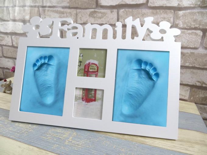 Wooden Baby Hand And Footprint Frame