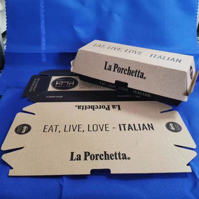 quality  Pizza Packaging Paper Packaging Box Featuring Gravure Printing Surface Handling Constructed from Paper Suitable for Food Industry Packaging factory