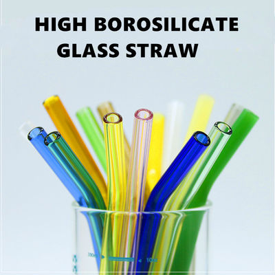 quality  Heat Resistant Drinking Borosilicate Glass Straw Eco Friendly factory