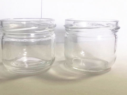 High Transparent Caviar glass Jar standard 120ml With Metal Lid
