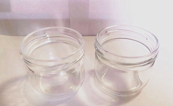 High Transparent Caviar glass Jar standard 120ml With Metal Lid
