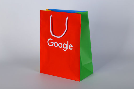 2022 new design Custom Printed Paper Gift Bags With cotton rope