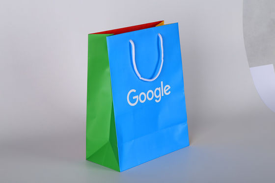 2022 new design Custom Printed Paper Gift Bags With cotton rope