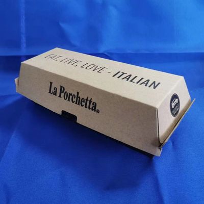 Hamburger,snack and food corrugate packaging box with customsized design with cheaper price