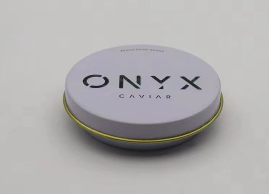 0.28mm Food Grade Tinplate Caviar Packaging Vacuum Empty Can 30g and 50g with flat lid