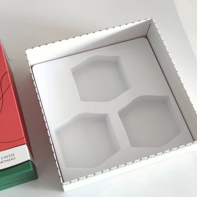2024 new design cheese ice cream packing gift box with white inner tray soft touch feeling on box