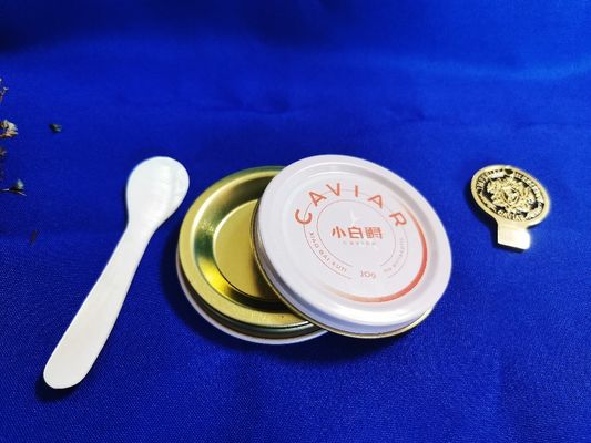 0.28mm Food Grade Tinplate Caviar Packaging Vacuum Empty Can tin 10g with printing