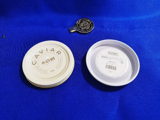 0.28mm Food Grade Tinplate Caviar Packaging Vacuum Empty Can tin 10g with printing
