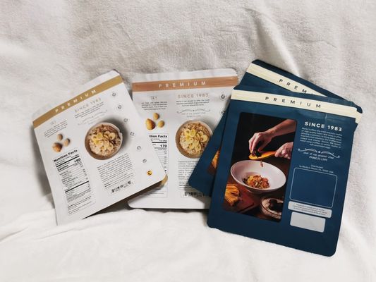 Spot UV Printed Plastic Stand Up Pouch Bags for Truffle and Mushroom Packaging