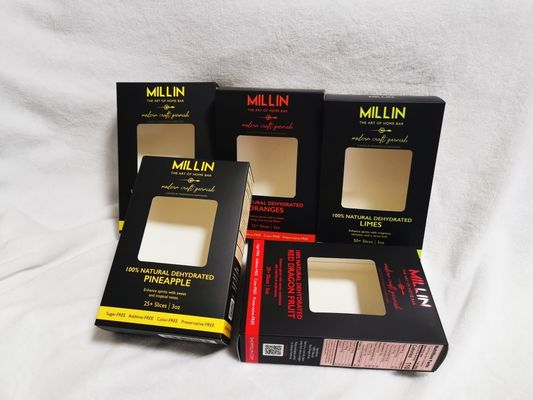 Customized Cardboard Dry Fruit Packaging Carton Box With Offset Printing Spot UV