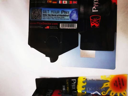 Nice design printing plastic packaging box with good bottom design and hanger