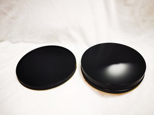 Vacuum Empty Caviar Tin Can Food Grade Packaging 1000ml/g 1kg with matte black inside gold