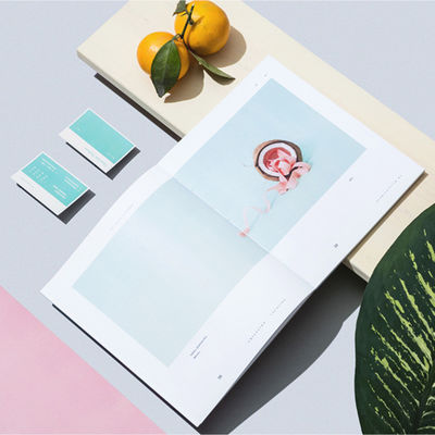 Luxury Full Color Brochures , Printing Advertising Flyers Book FDA Certificate