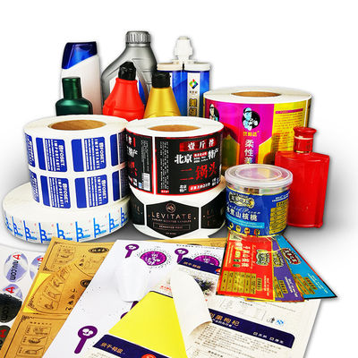 Water Resistant Vinyl Business Stickers Logo Printed With Paper / Pvc / Pet Material