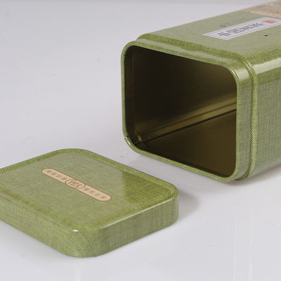 High End Metal Tin Box Rectangle Empty Metal Oil Can With CMYK / Pantone Color