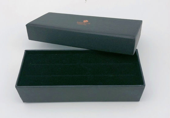 Top Open Rigid Paper Gift Boxes Rectangle Shaped For Caviar Packing