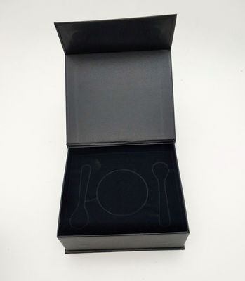 Rigid Paper Caviar Gift Set Book Shape Grade With Sponge Inner Tray