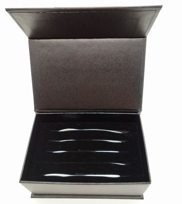 Rigid Paper Caviar Gift Set Book Shape Grade With Sponge Inner Tray