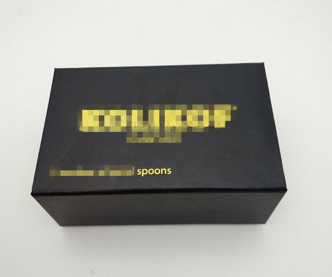 Rigid Paper Caviar Gift Set Book Shape Grade With Sponge Inner Tray