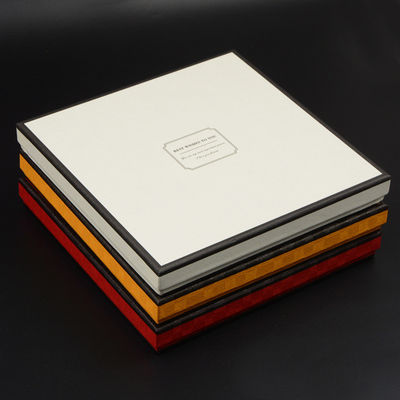Personalized Rigid Paper Gift Box Glossy Lamination For Silk Scarves Packaging