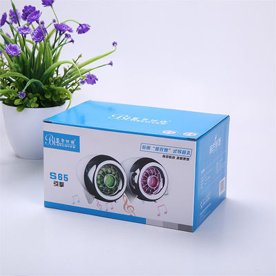 Soft Touch Custom Carton Box Heat Protection For Mini Loudspeaker Packaging