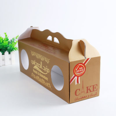 Gloss Varnish Custom Corrugated Boxes Height Weight Capacity Flexible With Window