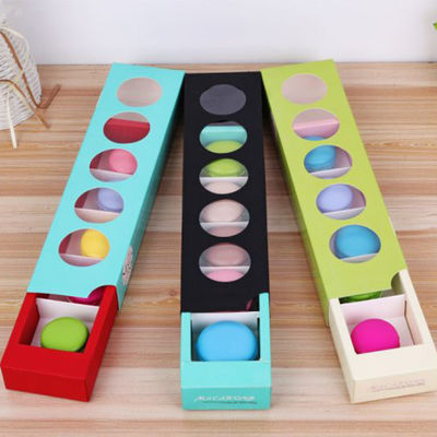 Elegant Design Drawer Box Packaging , Foldable Macaron Packaging Boxes