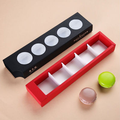 Elegant Design Drawer Box Packaging , Foldable Macaron Packaging Boxes