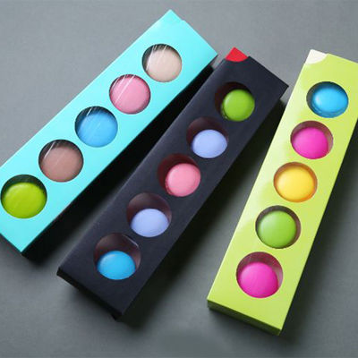 Elegant Design Drawer Box Packaging , Foldable Macaron Packaging Boxes
