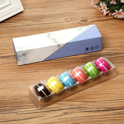 Colorful Macaron Packing Cardboard Drawer Box , Eco Friendly Food Packaging