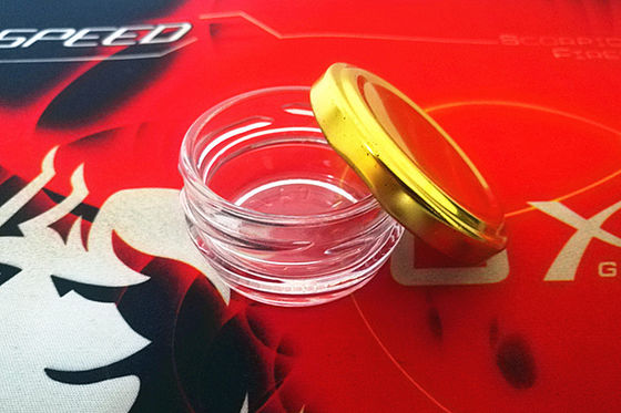 High Transparent Glass Caviar Jar 1oz 28-30gram With Metal Lid FDA Approved
