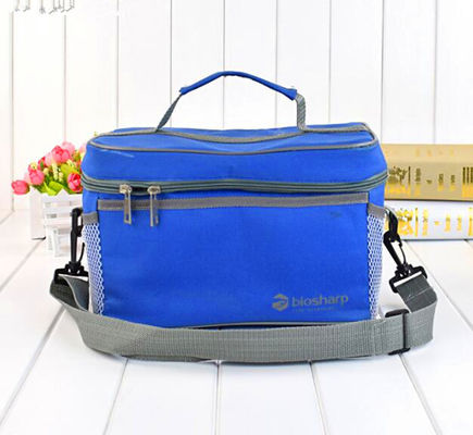 12 Cans Beer Frozen Insulated Cooler Tote Bags Pure Blue Color For Family