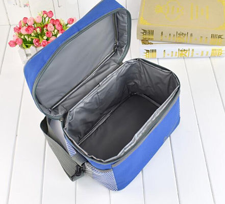 12 Cans Beer Frozen Insulated Cooler Tote Bags Pure Blue Color For Family