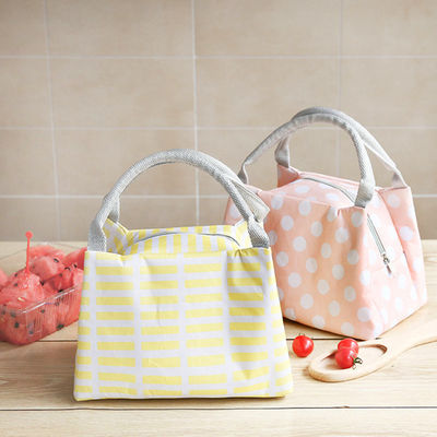 Reusable Soft Insulated Cooler Bag Large Capacity With Linen Fabric Material