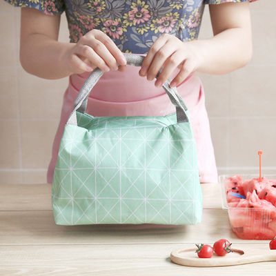 Reusable Soft Insulated Cooler Bag Large Capacity With Linen Fabric Material