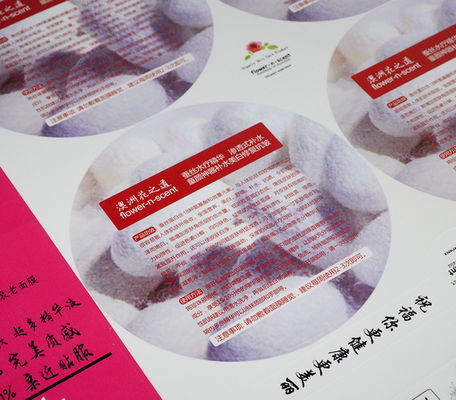 Full Color Logo Label Stickers Strong Adhesive For Cosmetic Women'S Mask