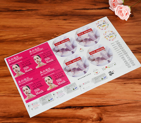 Full Color Logo Label Stickers Strong Adhesive For Cosmetic Women'S Mask