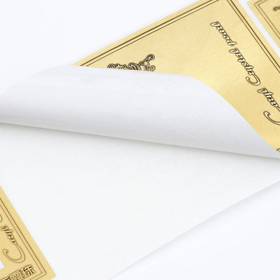 Matt Gold Logo Label Stickers , Multi Shape Print Your Own Wine Bottle Labels