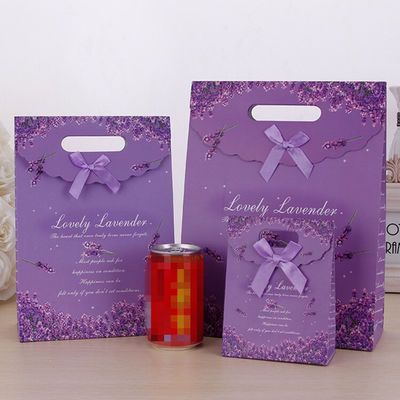 Custom Printed Paper Gift Bags With Velcro Closure