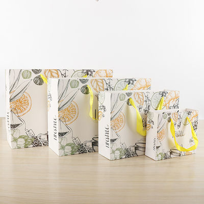 Stylish Retail Paper Shopping Bags Unique Printed For Gift Packing