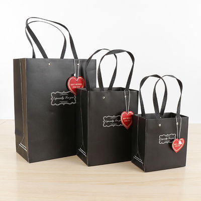 Large Capacity Retail Paper Shopping Bags Carry Bag Matt Lamination Surface Finish