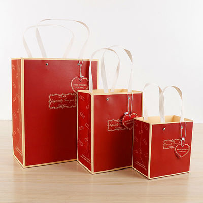Large Capacity Retail Paper Shopping Bags Carry Bag Matt Lamination Surface Finish