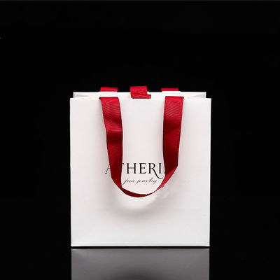 Promotional Retail Paper Shopping Bags With 4C / CMYK PANTONE Printing