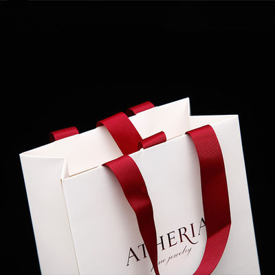 Promotional Retail Paper Shopping Bags With 4C / CMYK PANTONE Printing