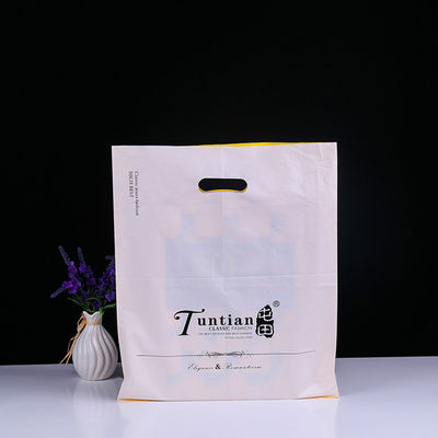 50 Micron Ldpe Die Cut Handle Bags With Logo Printed For Promotional