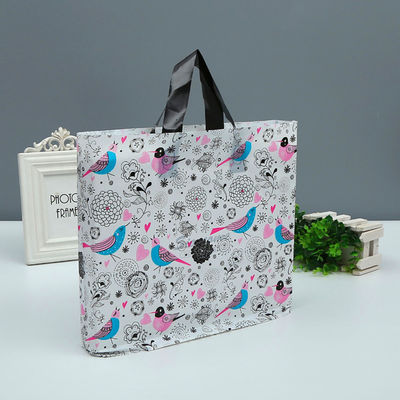 Shopping Mall Custom Printed Plastic Bags Tote Bag With Handle 1-8 Colors Printed