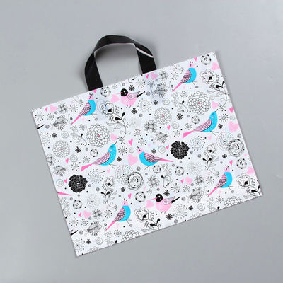 Shopping Mall Custom Printed Plastic Bags Tote Bag With Handle 1-8 Colors Printed